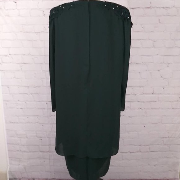 Patra Stenay Evening Dress Sz 14 Midi Rhinestones - Picture 3 of 12